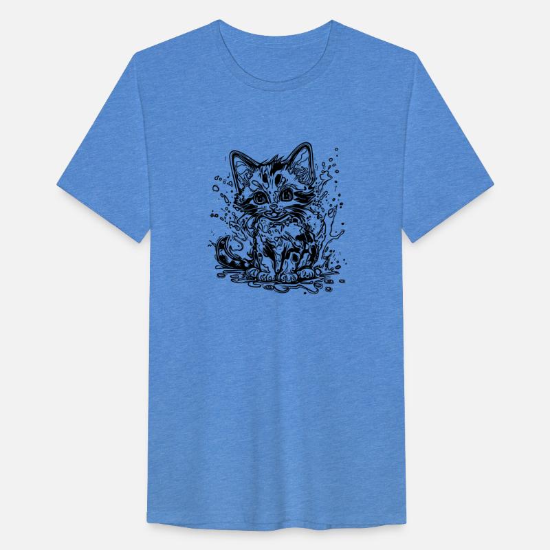 Cute Cuddly Cat In Graffiti Tattoo Style