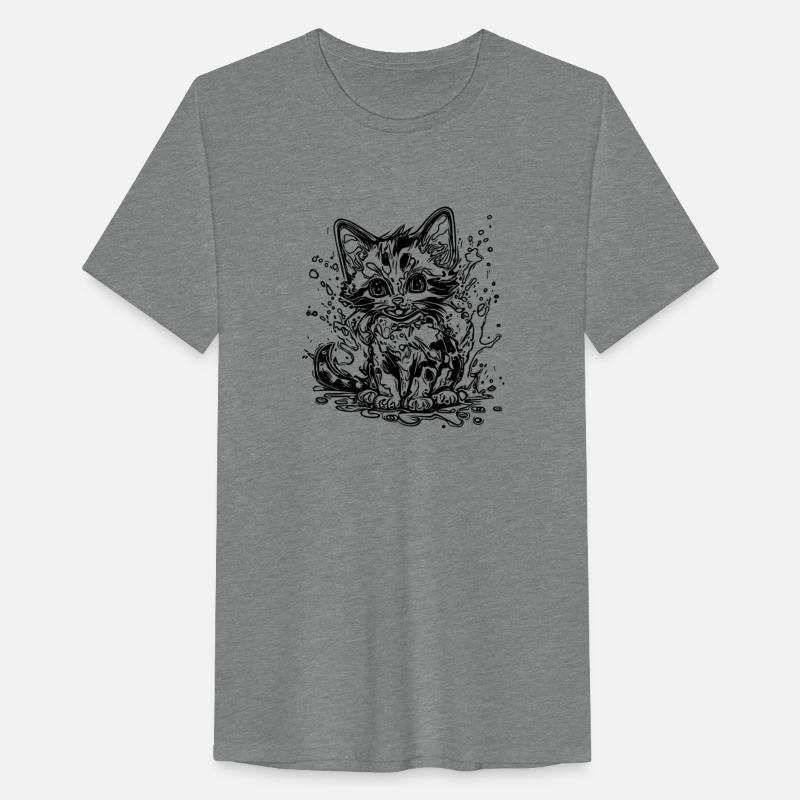 Cute Cuddly Cat In Graffiti Tattoo Style