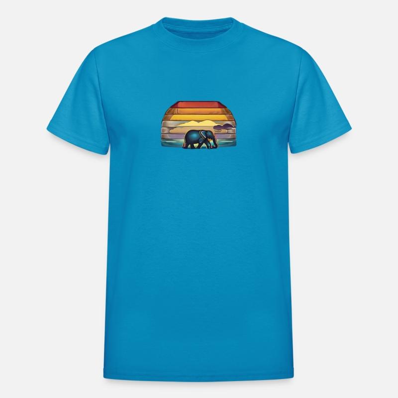 Cute elephant with amazing view