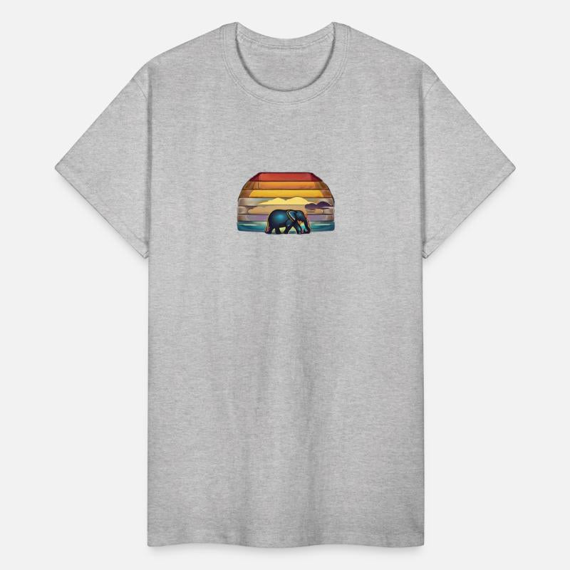 Cute elephant with amazing view