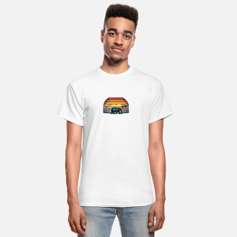 Cute elephant with amazing view