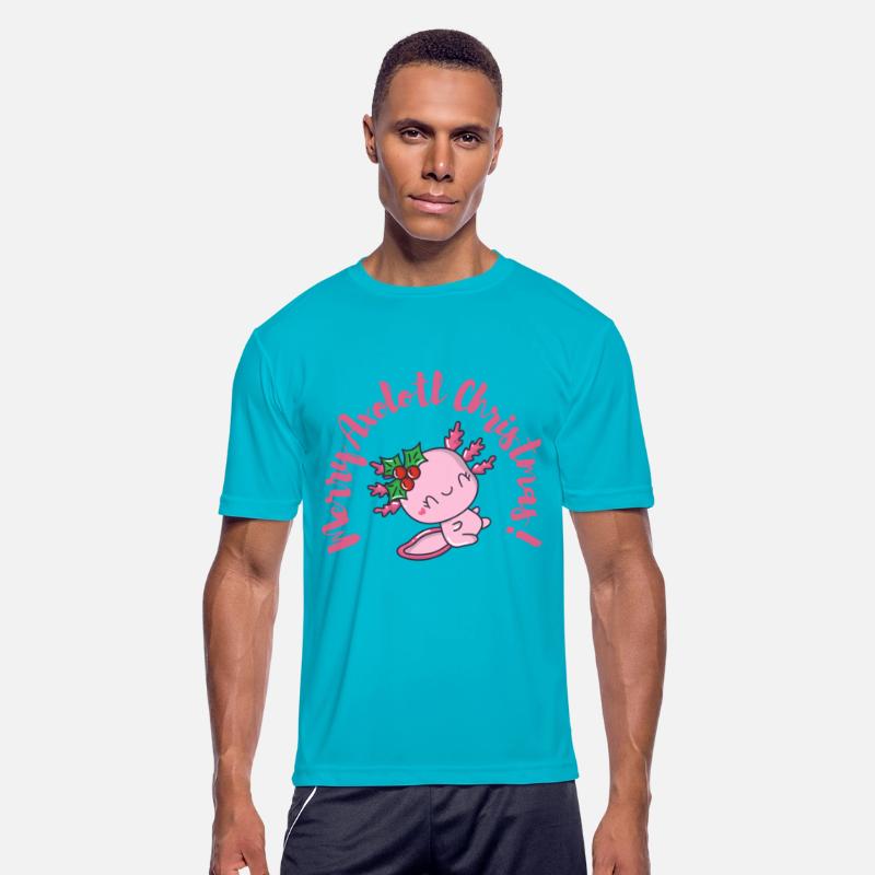 Cute Merry Axolotl Christmas Design