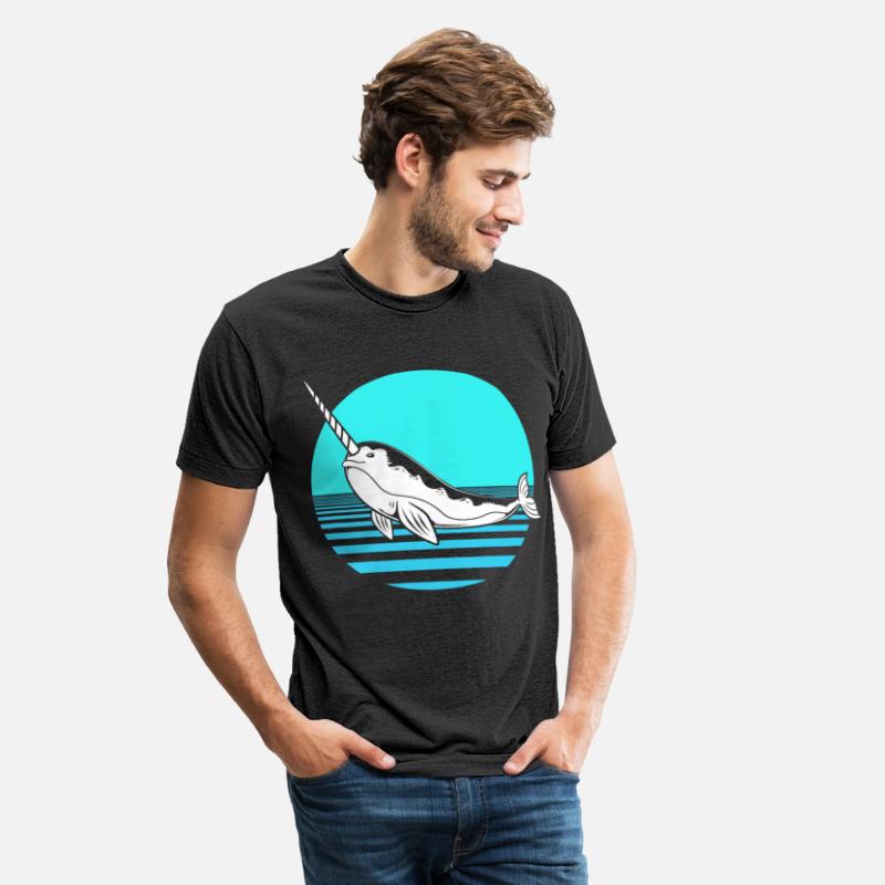 Cute Sea Creatures Retro Narwhal