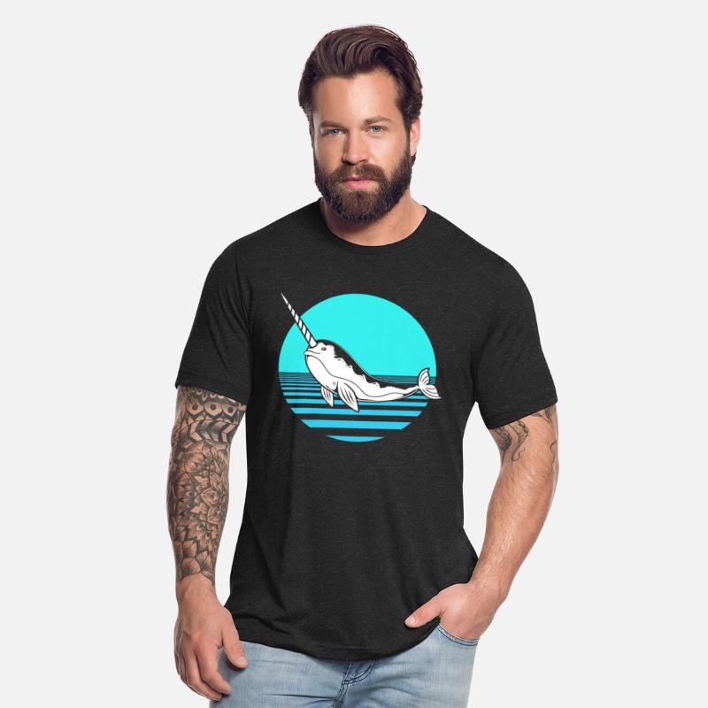 Cute Sea Creatures Retro Narwhal