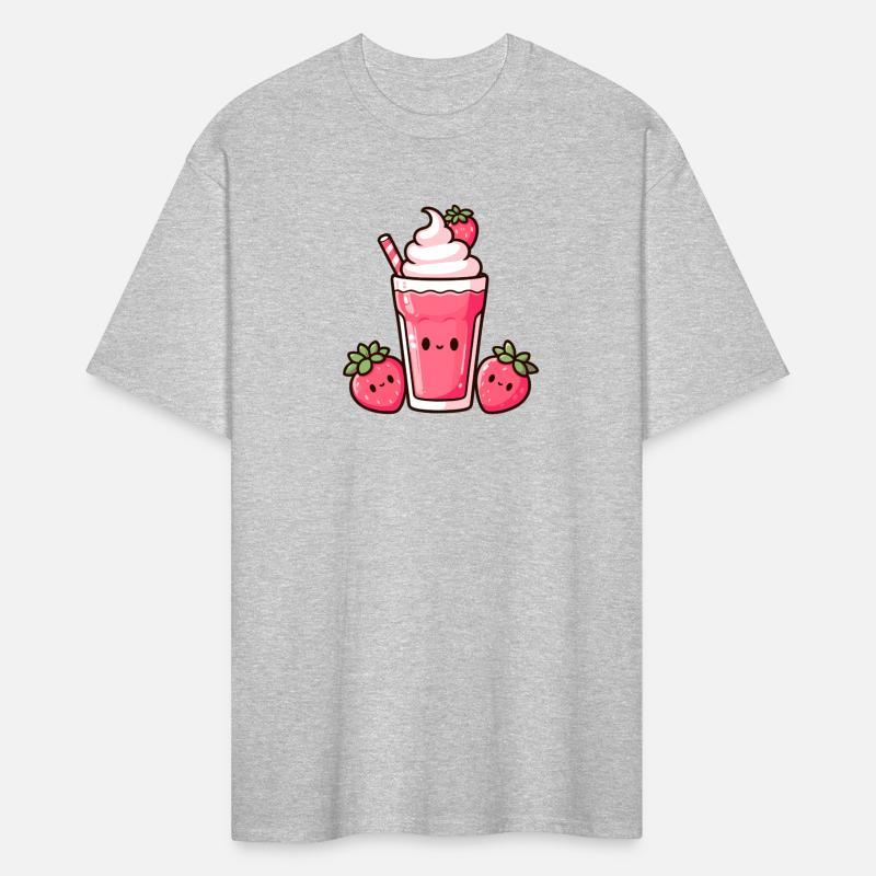 Cute Strawberry Milkshake with Strawberries