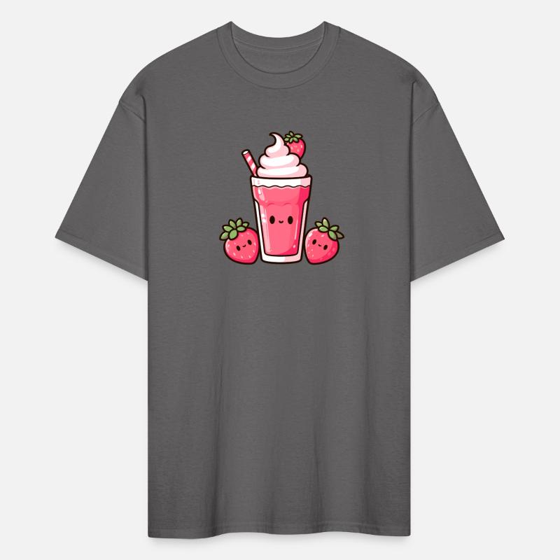 Cute Strawberry Milkshake with Strawberries