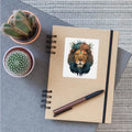 Digital Illustration of a Lion Head