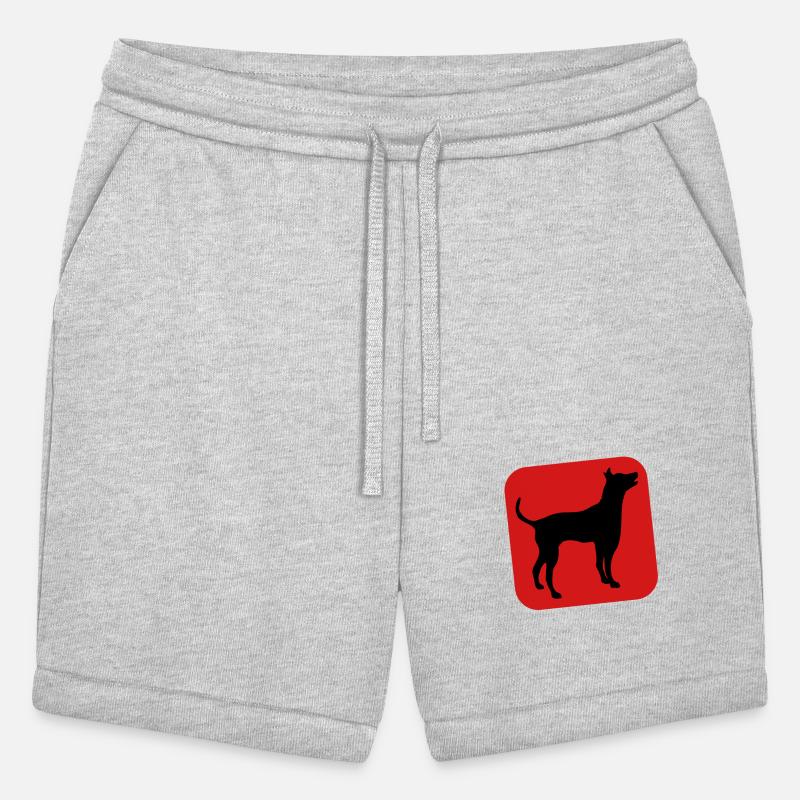 Dog Silhouette Symbol Button Logo Square Cool