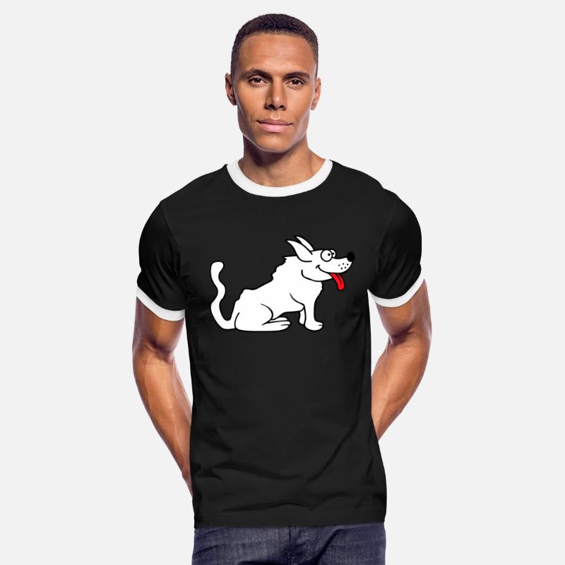 Dog Tongue Out Happy Cute Tail Wagging Cartoon Fun