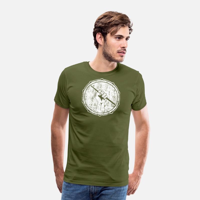 Drummer Drumming Revolution Fist And Drum Stick