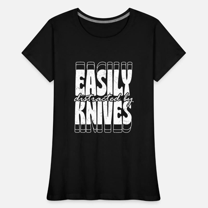 Easily Distracted By Knives Knife Collector Hobby