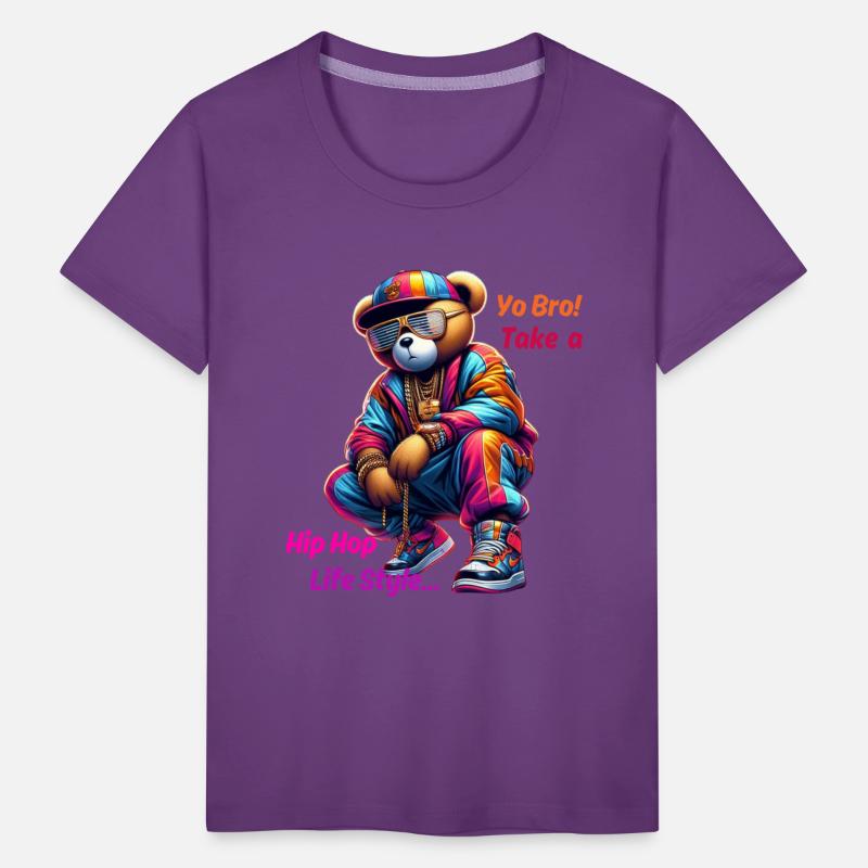 "Yo Bro! Take a HipHop Life Style" Cute Rap Bear