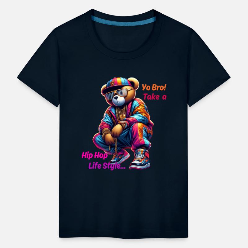 "Yo Bro! Take a HipHop Life Style" Cute Rap Bear